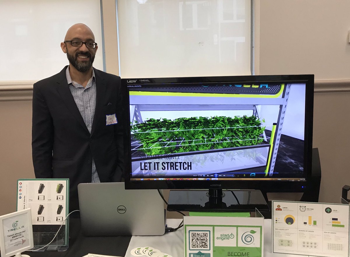 🌱☘️🍀 @TrellaTech trains plants to grow horizontally, allowing sunshine to reach more of the plant, plus more growing areas

Thank you Ed Gaskin, <a href="/greatrgrovehall/">Greater Grove Hall</a> and @practicoteam <a href="/hendersonwe/">Winston Henderson</a> <a href="/ReinventureCap/">Reinventure Capital</a> 

#greentech #steam #MIN122 <a href="/MassInno/">Innovation Nights</a>