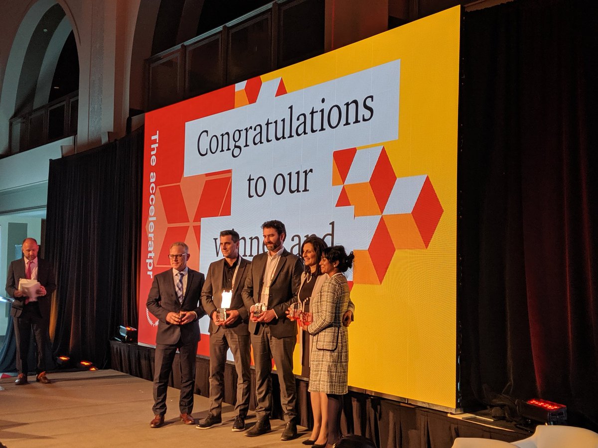 PwC_Canada's tweet image. That's a wrap. Congratulations to all of our 2019 #V2R Awards winners and finalists. We are proud to be part of Canada's innovation ecosystem and to recognize the organizations innovating boldly and creating new value coast to coast. See you next year.