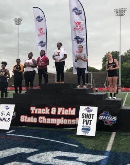 LoganvilleTrack's tweet photo. 2020 Summer Bruner finished 7th in the Shot Put with a PR of 36-10‼️💪@LHSAthl #PodiumMePlease #SheDidThat #ThrowersWorld #RedDevilProud https://t.co/Qk11b3gIGl