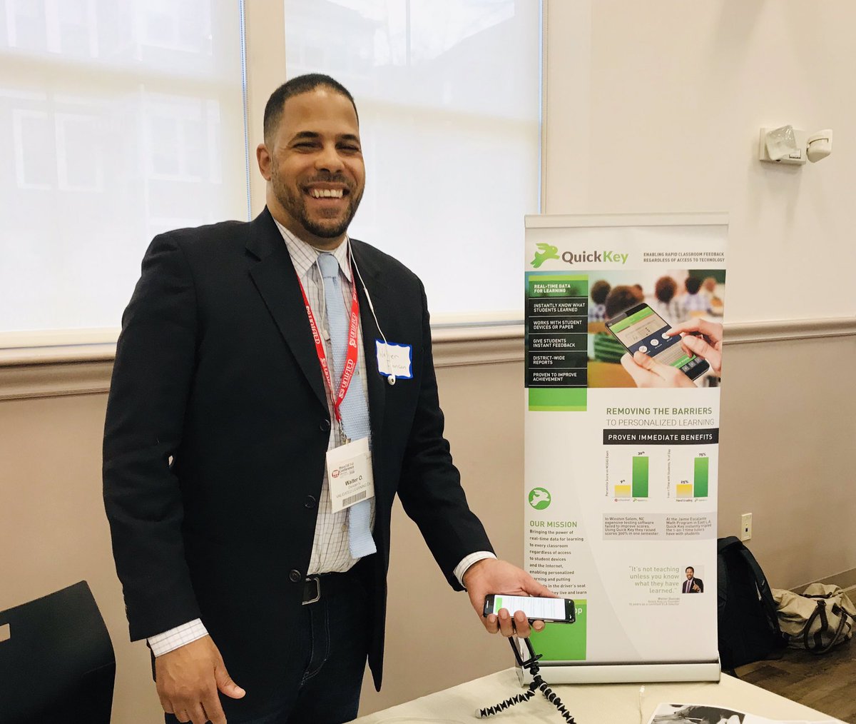 📚📲Quick Key @quickkeyapp helps #teachers to quickly score quizzes, enabling teach, test, and individualize learning 

Thank you Ed Gaskin, <a href="/greatrgrovehall/">Greater Grove Hall</a> and @practicoteam <a href="/hendersonwe/">Winston Henderson</a> <a href="/ReinventureCap/">Reinventure Capital</a> 
#roxburyinnovation

#EveryoneCanLearn #steam #edtech  #MIN122 <a href="/MassInno/">Innovation Nights</a>