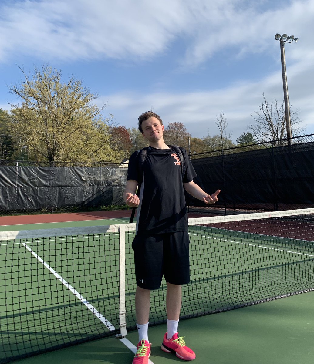 With today’s win vs Durfee, senior Brett Beaulieu becomes Taunton High Boys Tennis all time wins leader with 60 wins. He passes a mark previously set by Jai Patel. Incredible achievement, so proud🎾🏆🥇 #HOF #FORTHEHATERS