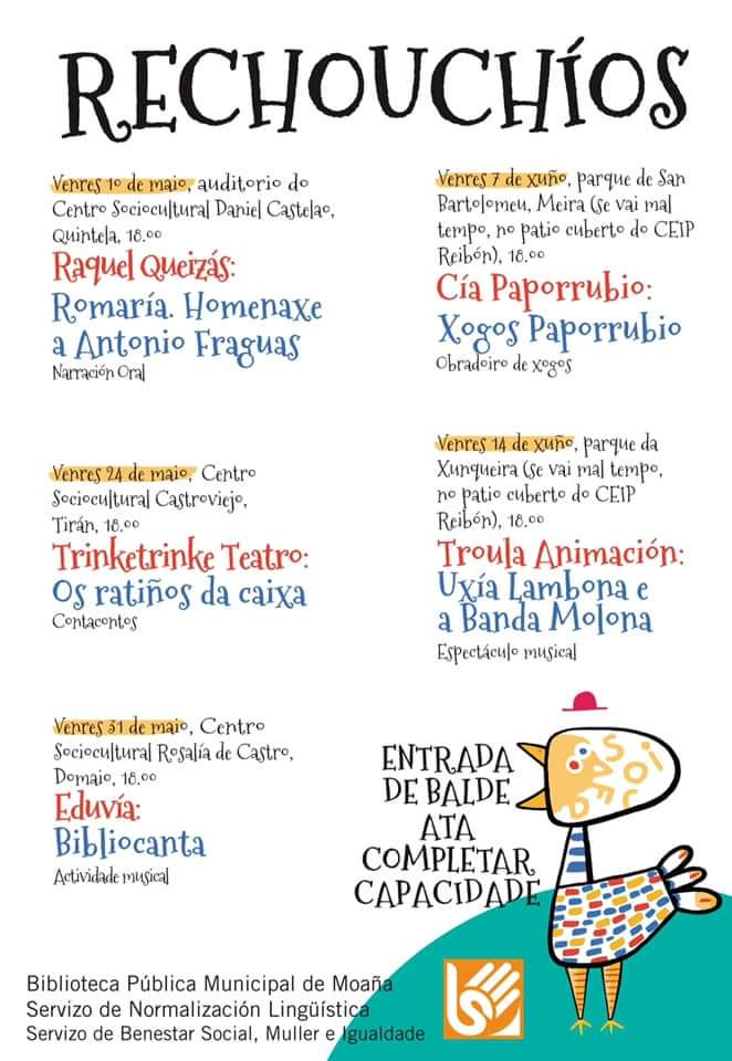 Nova programación dos Rechouchíos.

#AMoañaQueQueres /♥️