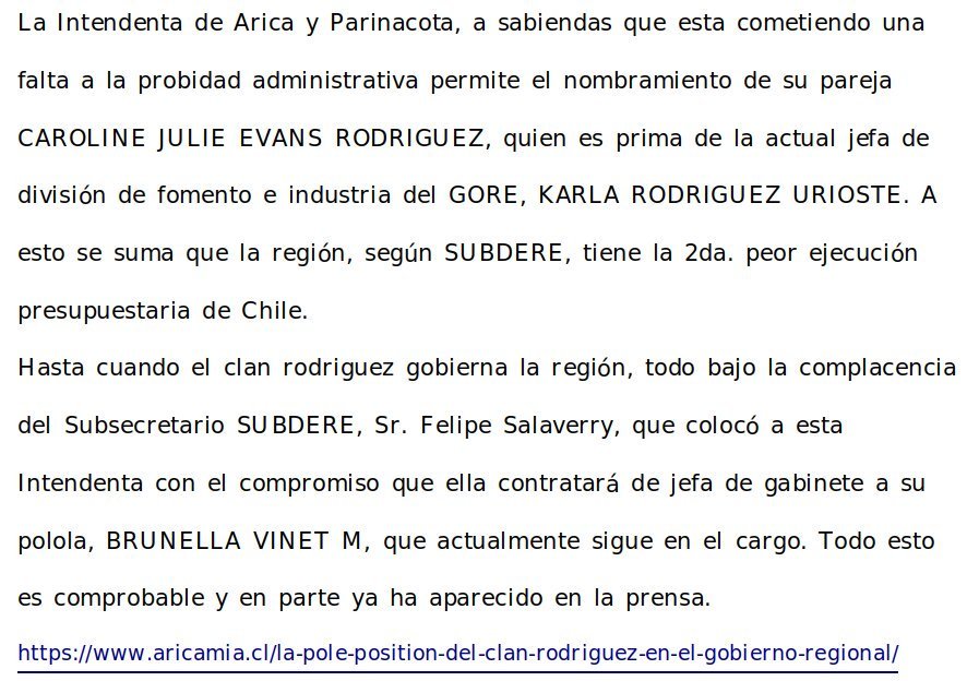 rios_riosmario's tweet photo. @elmostrador
@ciper
@cambio21cl
@soyarica
@elmorrocotudo
@AricaRegionweb
@corrupcionchile
@aricamia47 https://t.co/Frs6UV9lXQ