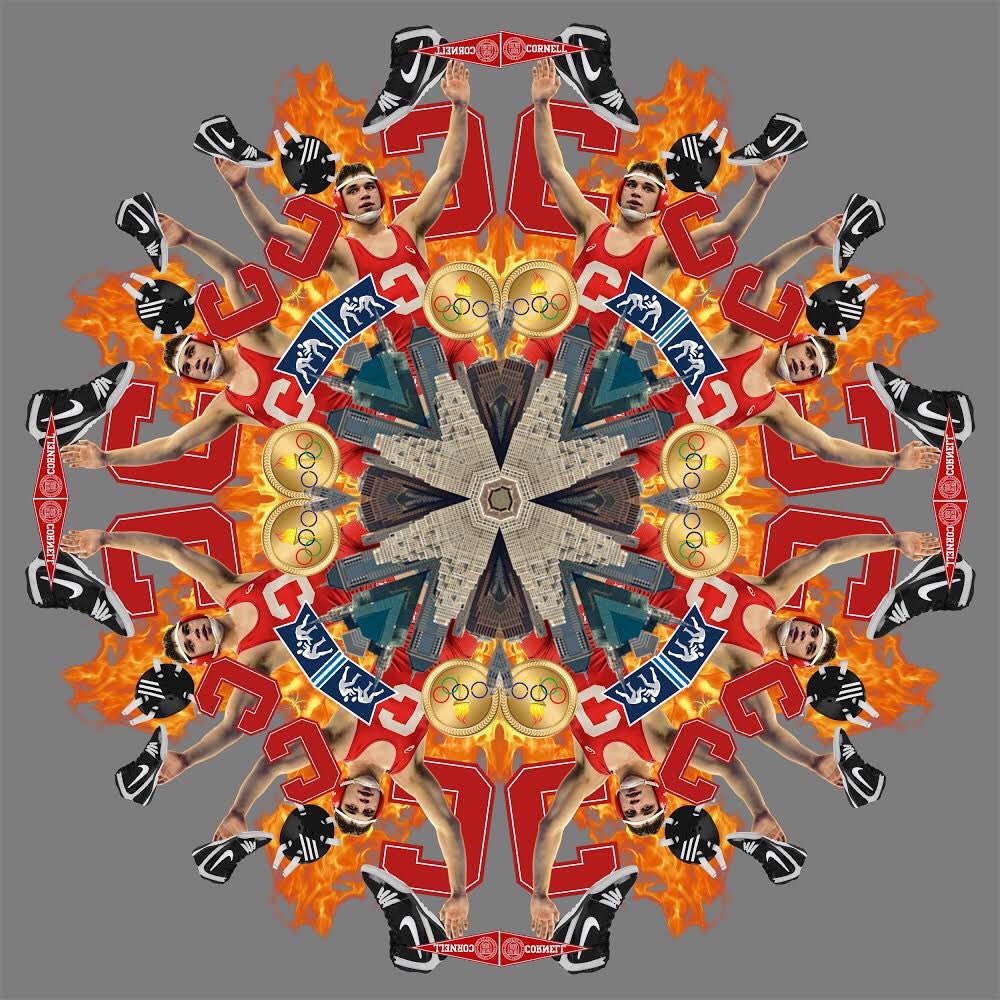 Really awesome design by <a href="/TannerDonato/">Tanner Donato</a> in Mrs. Conklin’s Comm D2 class. <a href="/yiannidiako_LGR/">Yianni Diakomihalis</a> #tokyo2020 🥇🤼‍♂️ <a href="/GFoleySHS/">Gerard Foley</a> <a href="/FloWrestling/">FloWrestling</a> #villewrestling