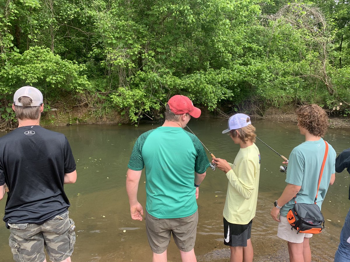 pickensbass's tweet photo. Today is one of my favorite days of the year! Our kids get to partner up with some of our favorite students at @PickensHighGa, and enjoy a day of trout fishing and good times! Thanks to everyone who makes this day happen! https://t.co/VMbQE79qMC