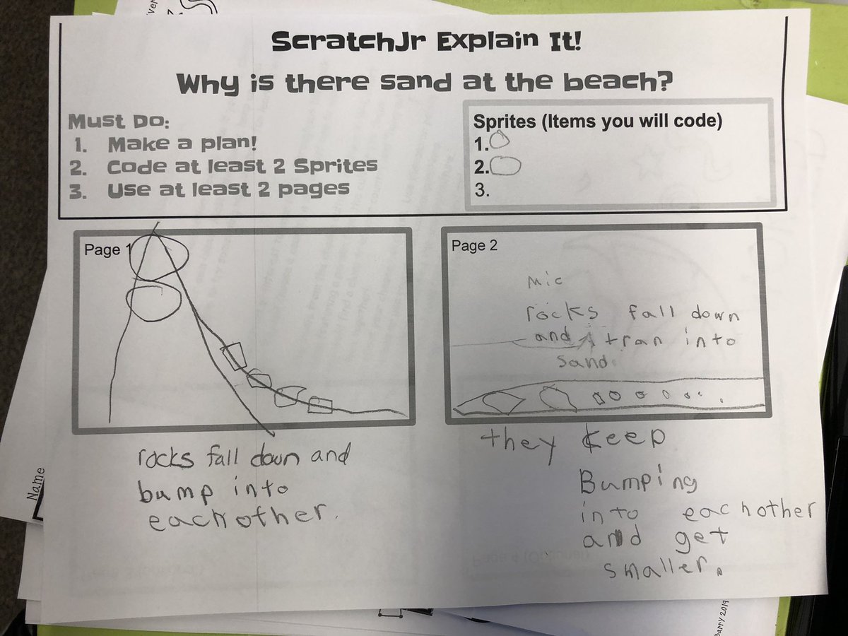 jennistull's tweet image. Demonstrating our learning using @ScratchJr after finishing our @MysterySci lessons on erosion. Thanks @Kohl32! @SCSEagles1