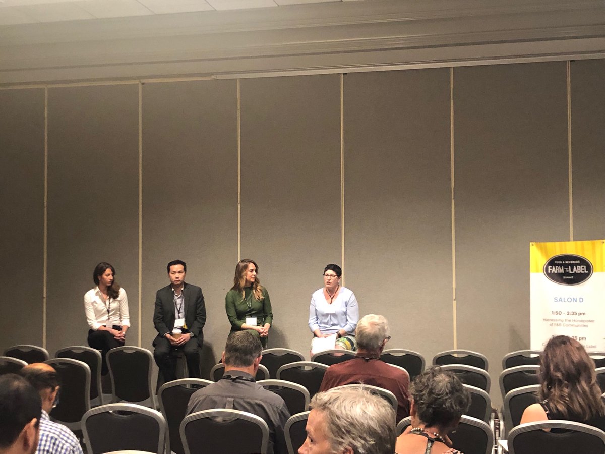 DWTFoodBev's tweet photo. Using branded #plantvarieties & #foodingredients to drive #consumer #loyalty? Thanks to Brooke Golden of @NavitasOrganics, Casey Peck of Agriculture Capital, and Albert Tsui of @wsucahnrs for sharing your experience! #FarmToLabel #LiveLifePositive #GoCougs https://t.co/xfLqUk8ToC
