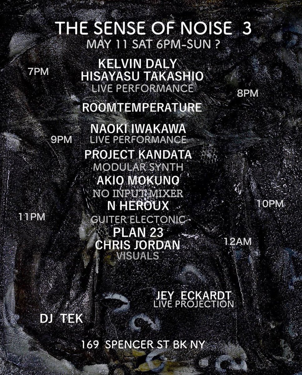 plan_23's tweet photo. Come see us #perform this #Saturday at this #superb #evening of #sound, #performance and #live #visuals. SAT 5/11/2019 6pm-??? 169 Spencer St, BK https://t.co/0QWA7PaaOR