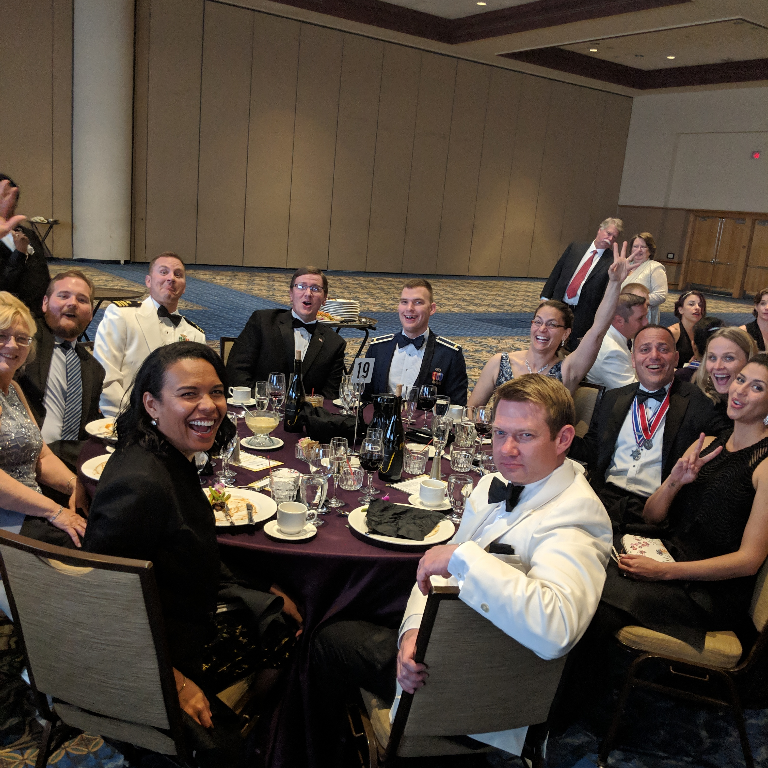 Not just young by age, but also #YoungAtHeart. The #YMs cleanup well at the #SocietyBall #SAMEJETC19 #DressUp #WeFancy #EngineersCleanUp