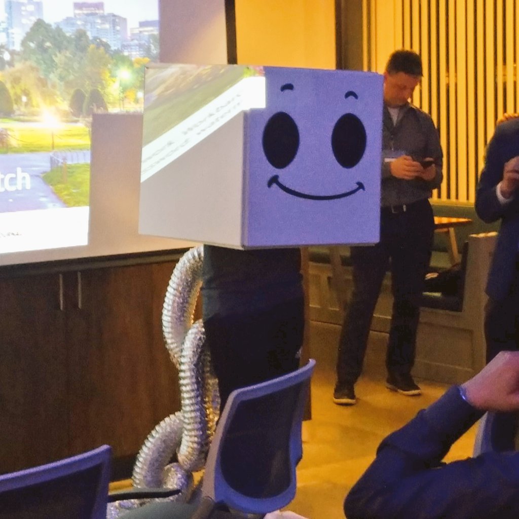 erickpinos's tweet image. Meet Blocky the Blockchain, the new mascot of #BostonBlockchainWeek