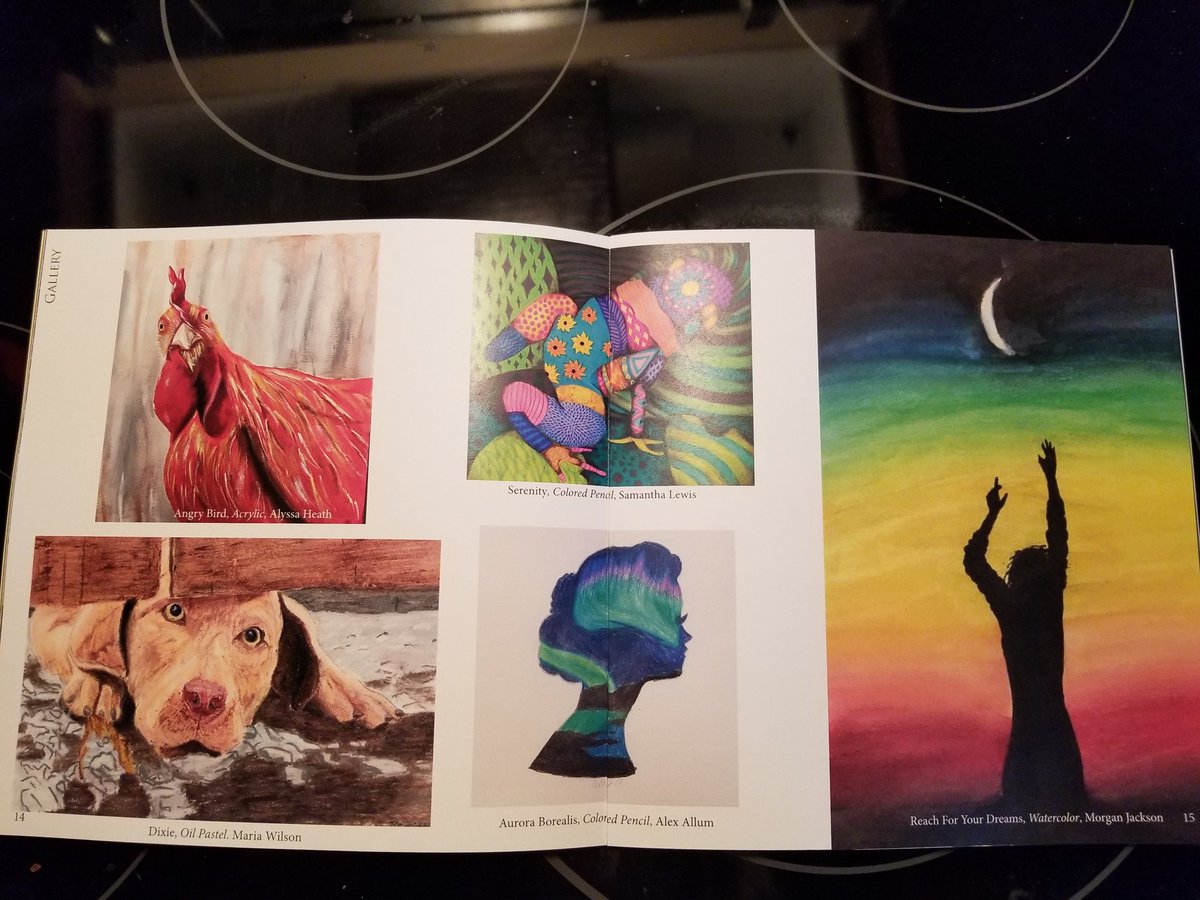 DoctorHurd's tweet photo. She is here and she is gorgeous! We present #TheTapestry 2019, #VirginiaHigh's Literary Magazine. Thanks to PuLP Publishing for this superb product. Virginia High has some wonderful poets, writers, and artists. :D
@BristolSuper @VHSPrincipal @VHS_InteractClu @BearcatAP https://t.co/LO9556rJPE