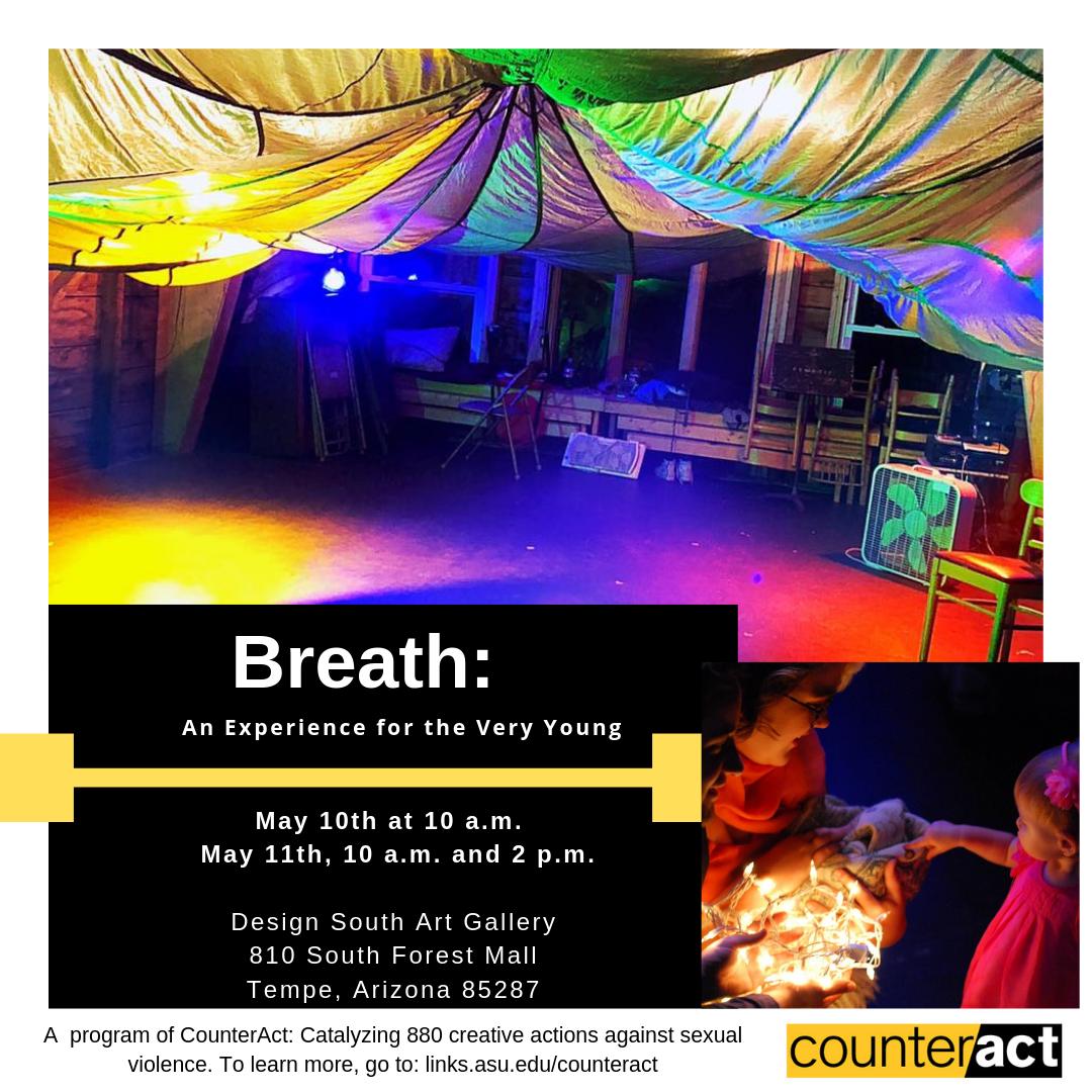 CounterActSV's tweet photo. Audiences throughout Maine and Michigan were delighted to bring their babies to a theatrical experience designed just for them, and now you and your baby can go! The event is free. Happening tomorrow at 10 a.m. at ASU's Design South art gallery (810 South Forest Mall, Tempe https://t.co/rl7s7tAFSA