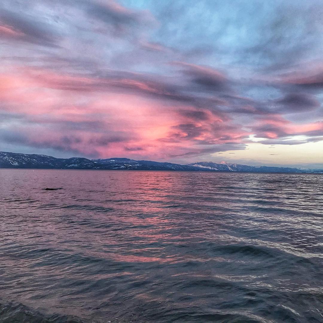 We're tickled pink by how happy Tahoe skies make us. Photo by @kbiggers23