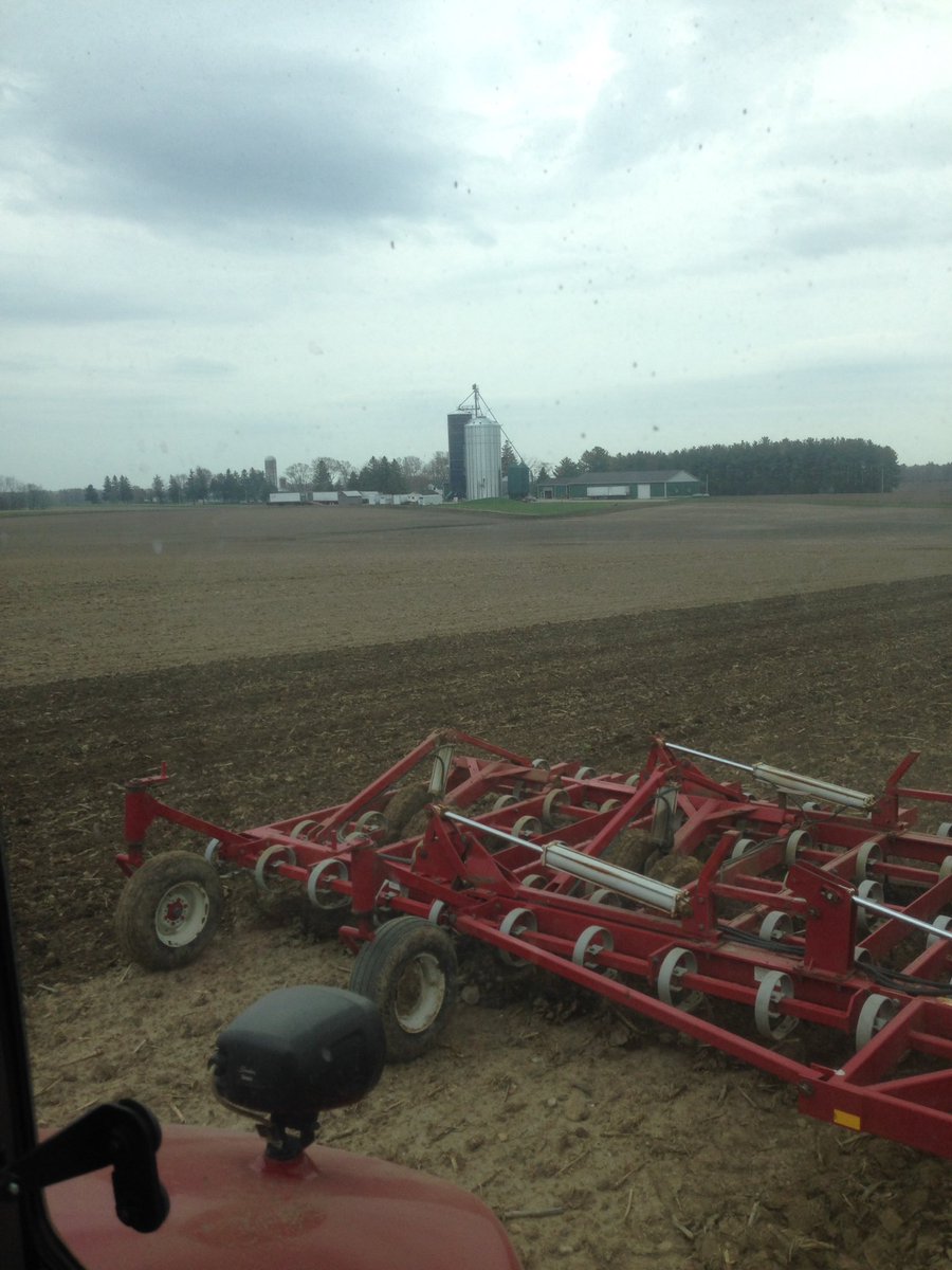 Got a few more acres worked and some oats in the ground #farm365 #plant19