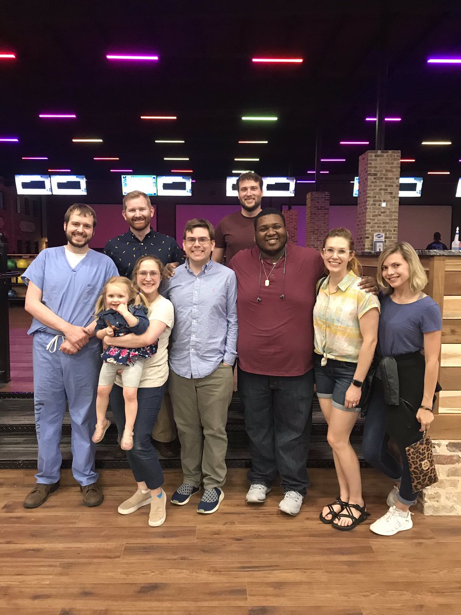 End of year party for MD/PhD students! Congrats to our grads David Sandlin and Ashley Newsome. #DoubleDocs