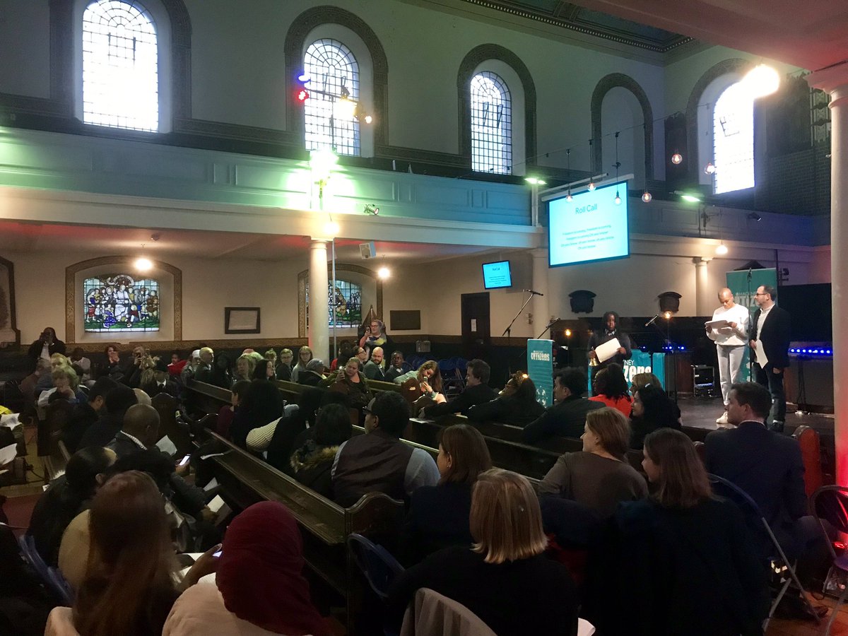 HICitizens's tweet photo. Turnout to last night's #HackneyAssembly was 161, beating our target of 150 🙌
Shout out to our magnificent co-chairs, Rachel Jones @HoxtonChurch and @apakula @newunity
And thank you to @mayorofhackney @PhilipGlanville and @JermainJackman @HacYoungFutures for joining us https://t.co/lY8dBCTWVp