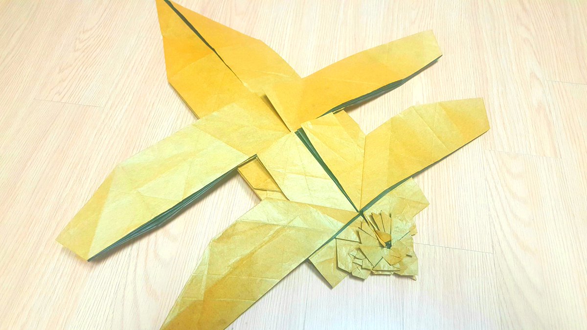 300cm紙を使用する前最後の140cmの紙で練習