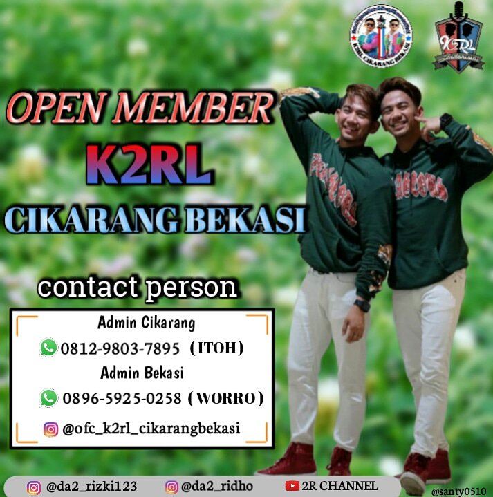 Yuks bwt K2RL khususnya kab/Kota Bekasi yg mau gabung bersama K2RL CIKARANG BEKASI langsung aja hubungi contact digambar masih Open Member lho yuk ditunggu sampai Akhir Mei yaa #RizkiRidhoSurgaTanpaHisab