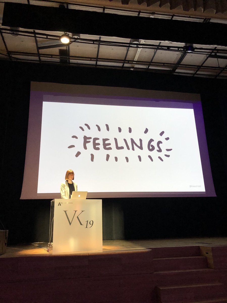 vizknowledge's tweet image. @lisacrost giving an interesting talk about feelings! #vk19 #vizknowledge