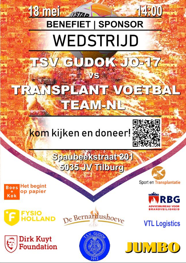 18 mei komt eraan. Onze eerste wedstrijd met het <a href="/sportentranspl/">Sport en Transplantatie</a> voetbalteam in aanloop op <a href="/WTGF_Games/">WTGF TransplantGames</a> in @newcastle.
Bijzijn is meemaken!