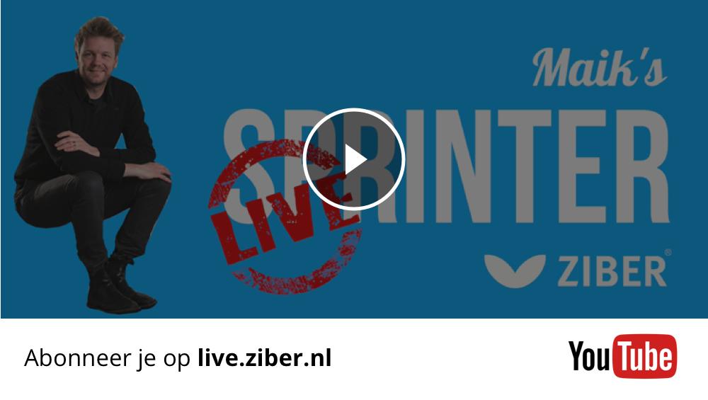 We gaan straks #live! Kijk om 10.30 uur mee met de sprinter van Maikel met de nieuwste updates. Tune in via live.ziber.nl