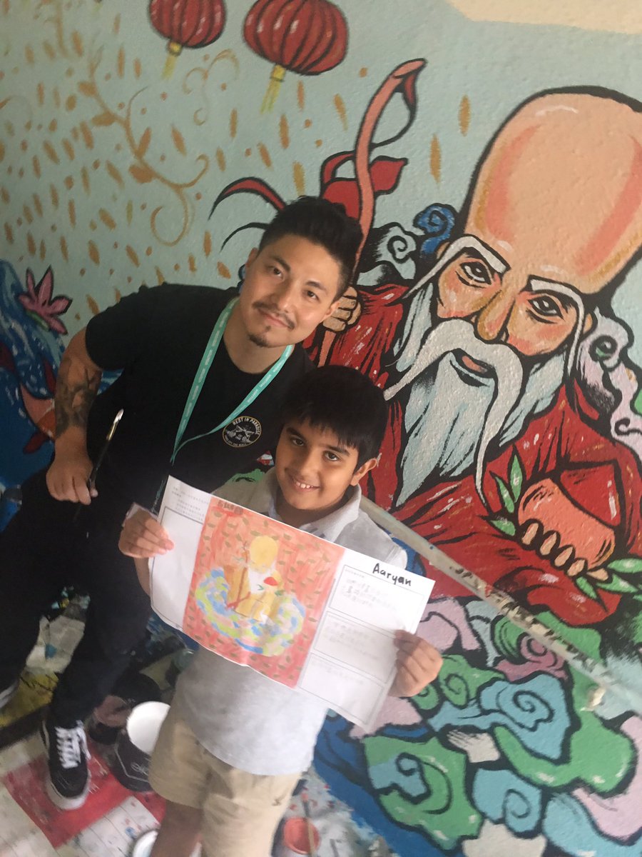 BOOM!! 300+ students, 2 Artists, 4 teachers, 5 days... x 2 walls DONE simultaneously!! 100% all kid designers CDNIS ❤️s  <a href="/Makerspaces_com/">Makerspaces.com</a> #cdnisprojectinnovate #ArtsEd @SecretWallsAU <a href="/incredartdept/">Incredible Art Dept</a>