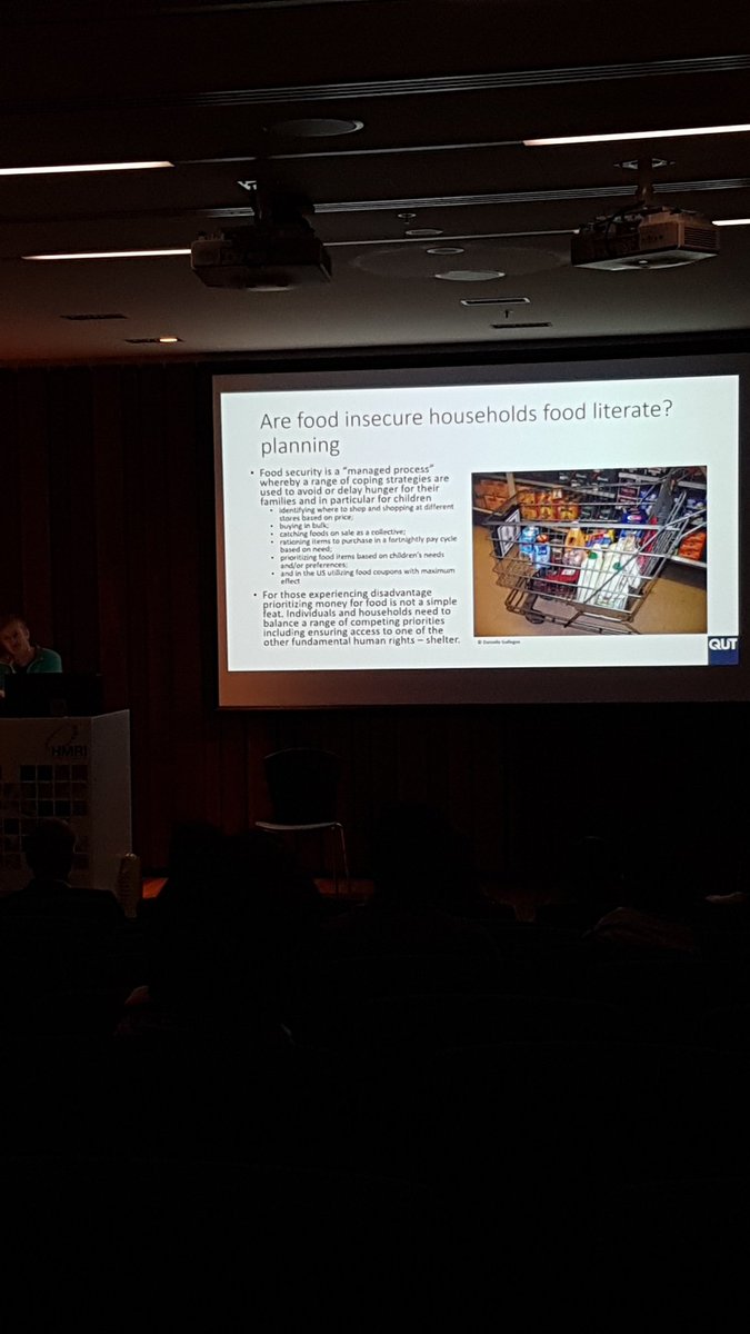 "Prioritising money for food is not simple. There are many competing priorities such as shelter, that families need to consider as well" Prof Danielle Gallegos #NSAnewy