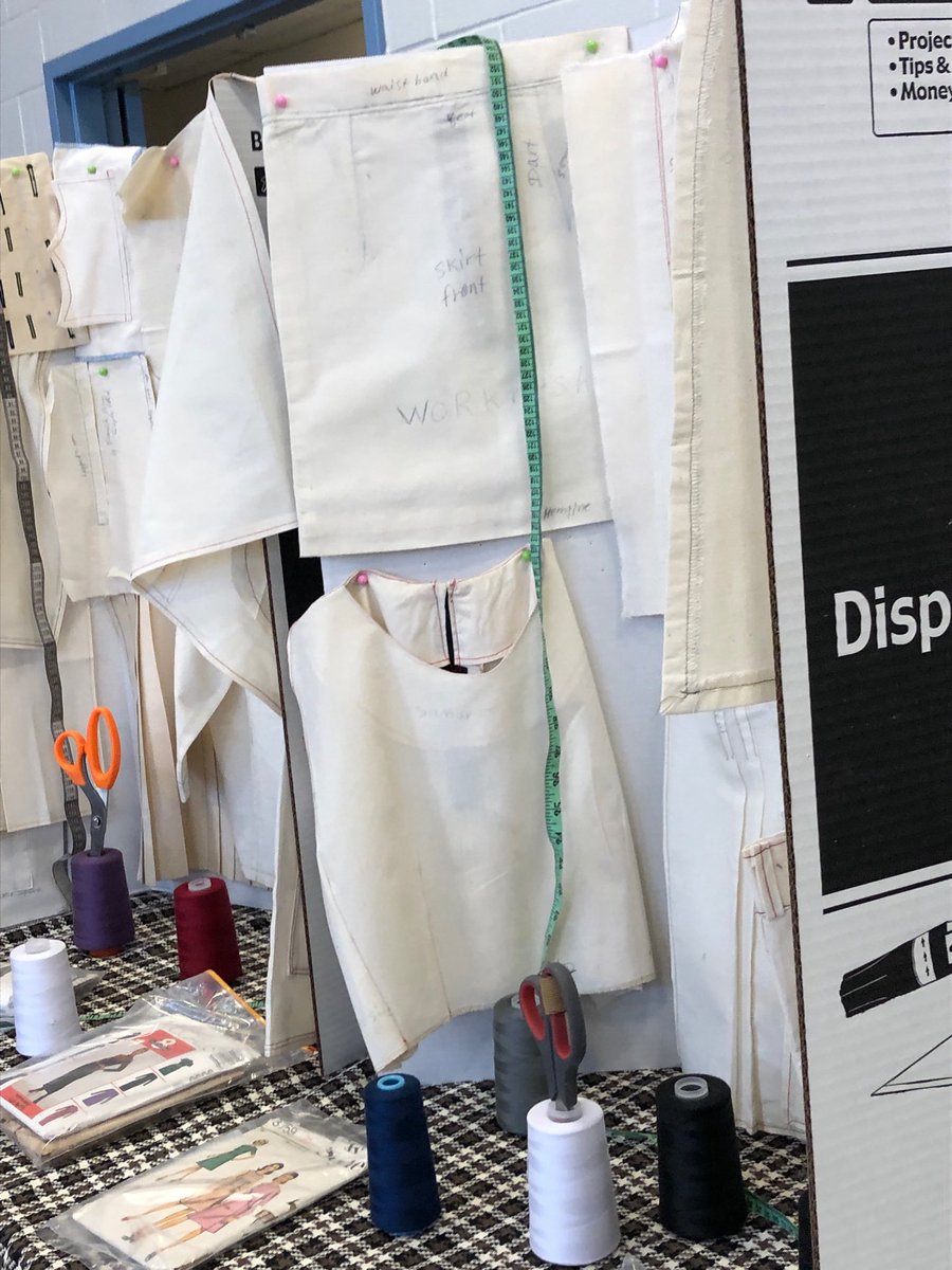 MarianneKayed's tweet photo. Before the fashion show, our Adult ESL Sewing class at St NIcholas Adult HS showed the various practice stitches, patterns they designed and materials they use @OCSBContEd #olip_plio #ocsbBeInnovative #CapoOttawa https://t.co/jkDxLZvRAc