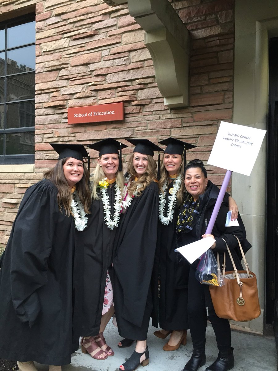 LcePsd's tweet photo. Congrats to our new CLDE Poudre teachers. Graduation day today. #PSDPROUD https://t.co/WeHycBXzAQ