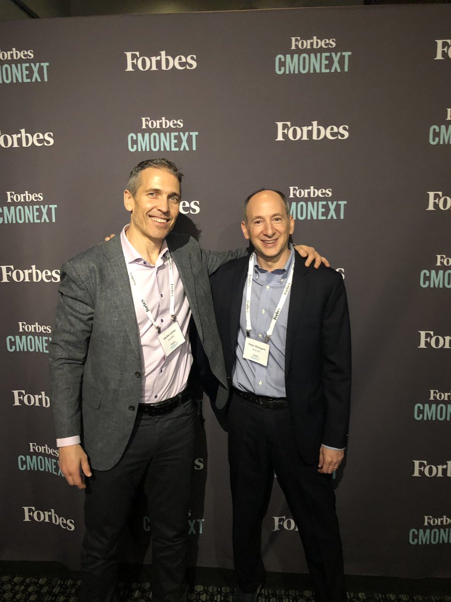 Thank you <a href="/jenny_rooney/">Jenny Rooney</a> and Forbes for a great night of discussion with some of the best and brightest minds in business!  #forbescmo  #cmonext