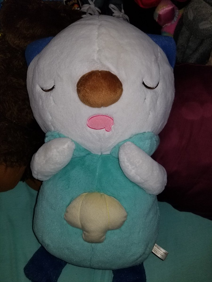 sleeping oshawott plush