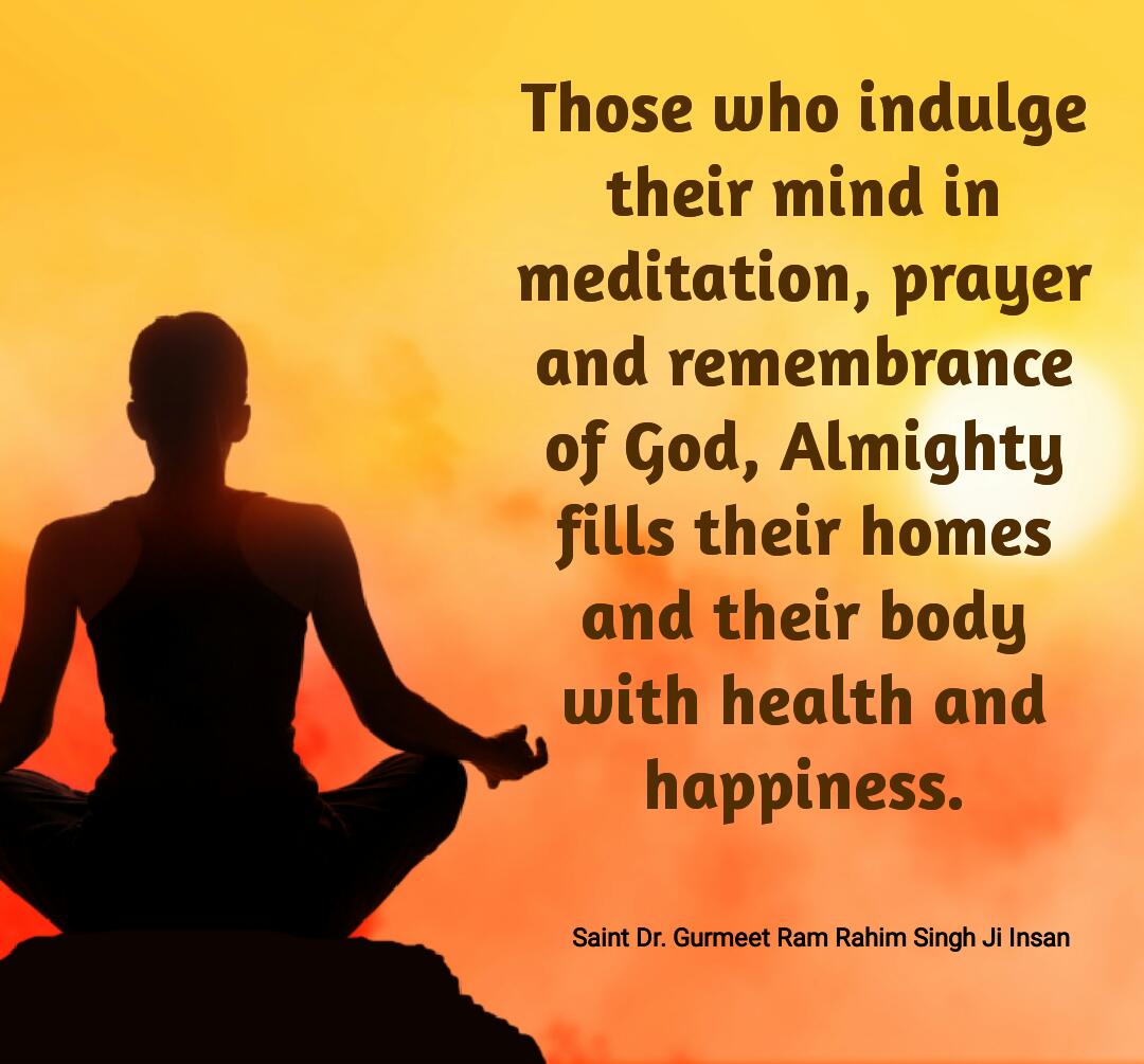 SetiaUtkarsh's tweet photo. #StayPositiveWithStRamRahimTips
Those who indulge their mind in meditation, prayer and remembrance of God, Almighty fills their homes and their body with health and happiness. https://t.co/cEJTqHLWaj