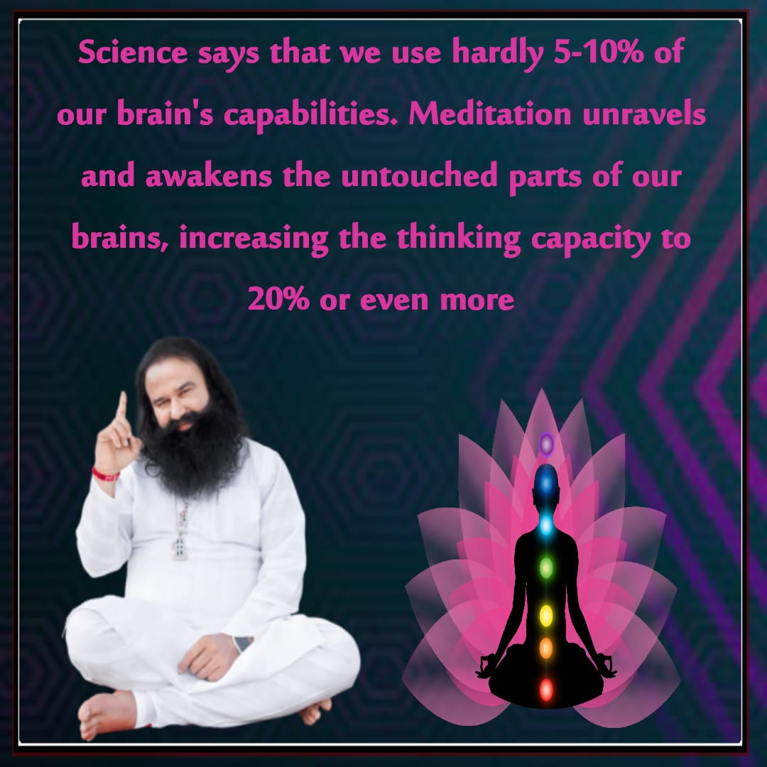 SetiaUtkarsh's tweet photo. #StayPositiveWithStRamRahimTips
Those who indulge their mind in meditation, prayer and remembrance of God, Almighty fills their homes and their body with health and happiness. https://t.co/cEJTqHLWaj