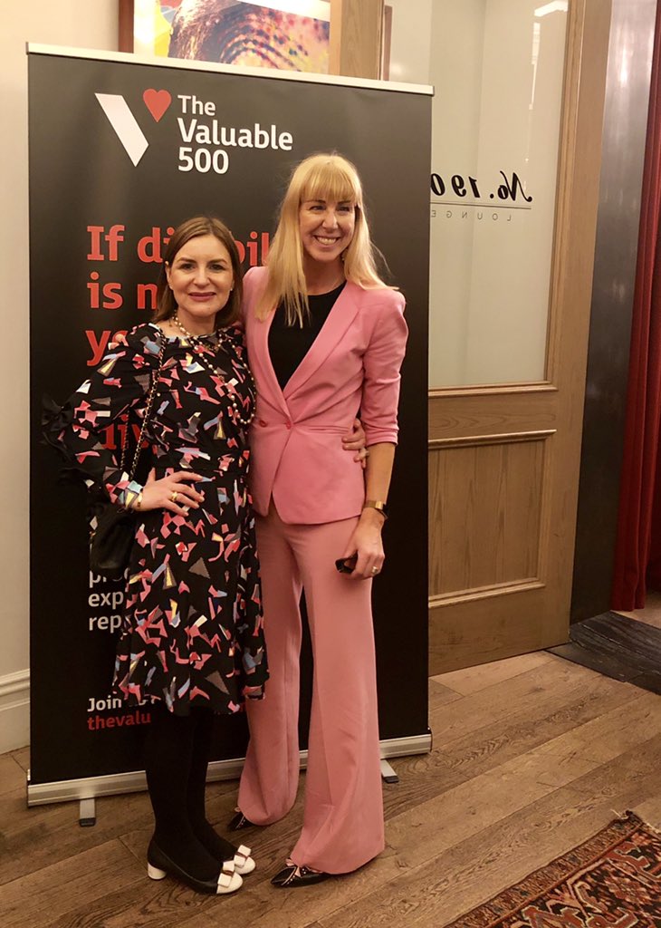 MargaretMolloy's tweet photo. Thrilled that we @SiegelGale and @Omnicom are supporting @500Valuable inspired by the strength of @JanetRiccio  and @CarolineBinc  and  bravo to @TheMarketingSoc @gemmahgreaves #inclusion https://t.co/5Uk54VnHin