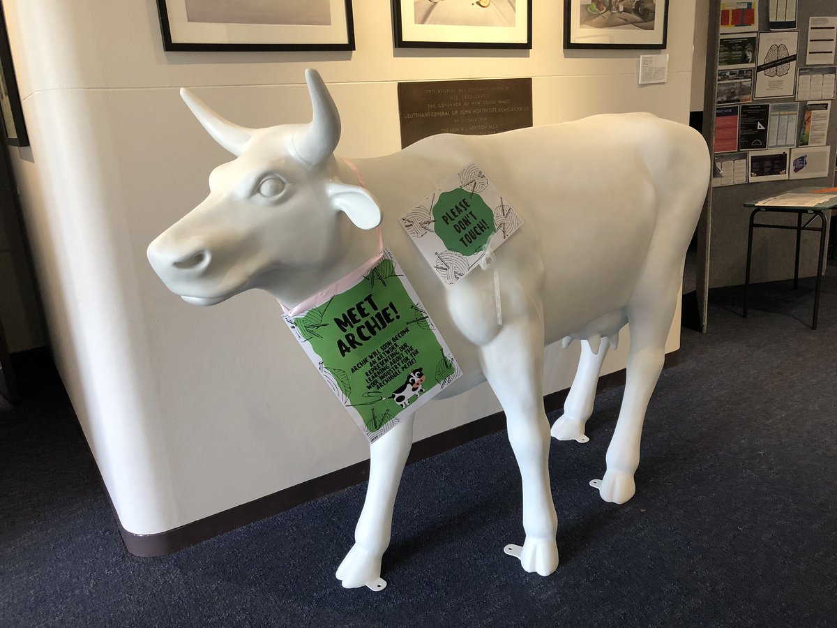 BiancaH80's tweet photo. Look what arrived at school this morning!! Our bull for the #archibull project! We have a group of very excited students and teachers keen to transform him! https://t.co/mQxaLlsqom