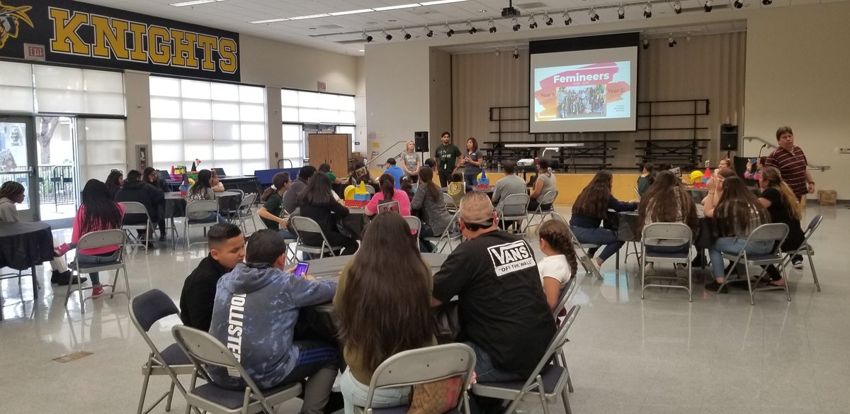 JacksonKnights's tweet image. Jackson Parent Night for Femineers was a huge success! Students did an amazing job presenting their projects to family and friends.
#CreativeRobotics
#WearableTechnology
A big shout out to our dedicated staff, Mrs. Pinel, Mr. Rivera, and Mrs. Taracena!