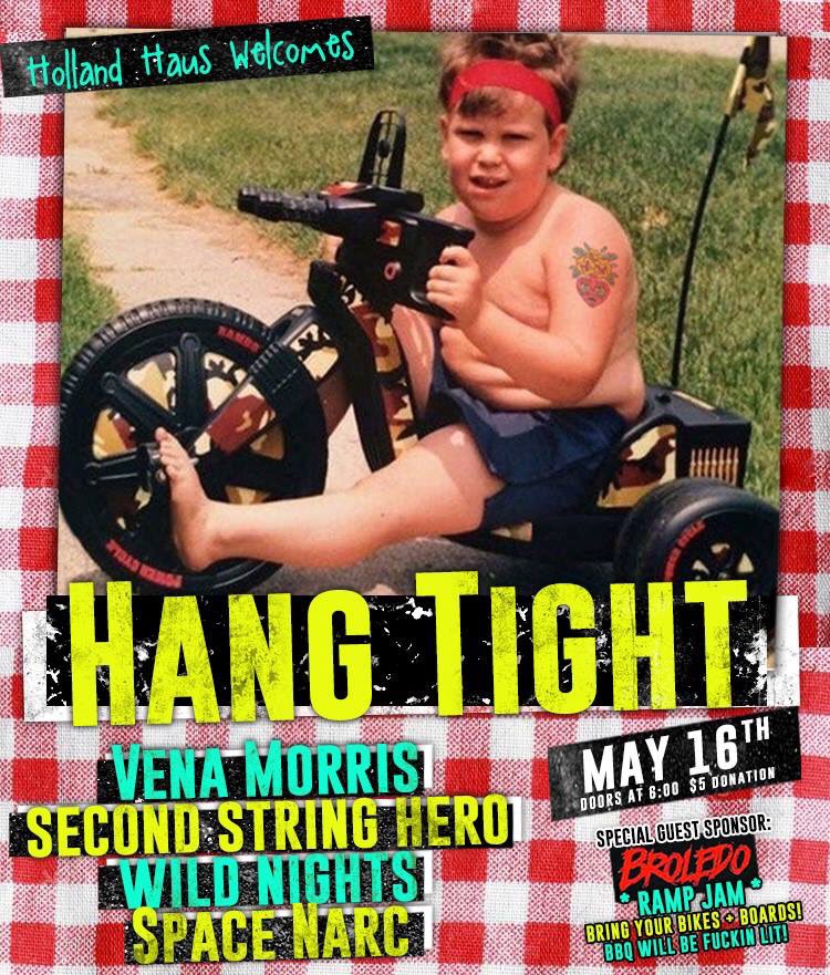 ONE WEEK AWAY! <a href="/hangtightband/">Hang Tight</a> <a href="/2SHOHIO/">Second String Hero</a> Wild Nights and Space Narc! Bring your boards, it’s skate night!