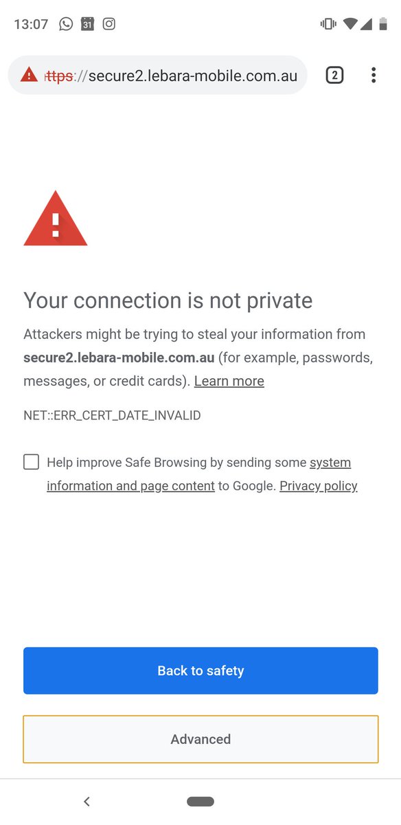 scheffield's tweet photo. @lebaraau your https cert used in the self-service portal expired yesterday. Please update immediately: https://t.co/qLfyZyggor