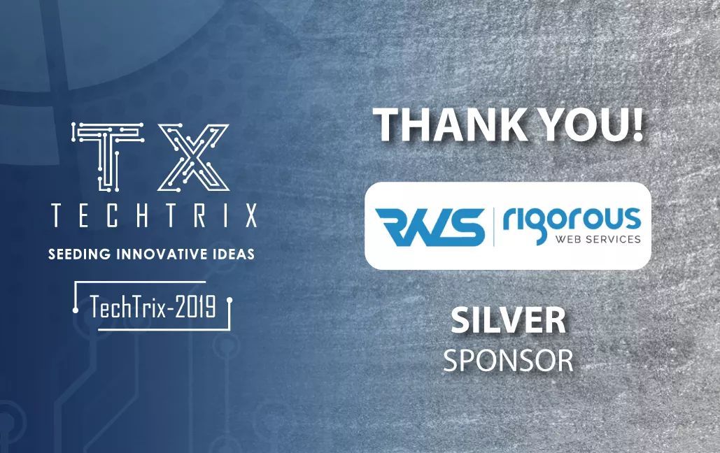 techtrixnepal's tweet photo. It gives us immense pleasure in announcing that Rigorous Web is now a SILVER Sponsor for TechTrix 2019. We appreciate your contribution and support throughout the event.

#TechTrixNepal
#TechTrix2019 https://t.co/u71ghRaG0V