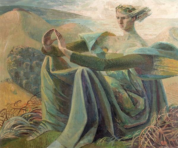 pomeryan's tweet photo. “Daha köklü bir şey arıyorum ben; yarına güvenle bakmak gibi.”
[ Cesare Pavese ]

🎨Evelyn Dunbar https://t.co/WyO22OnnGC