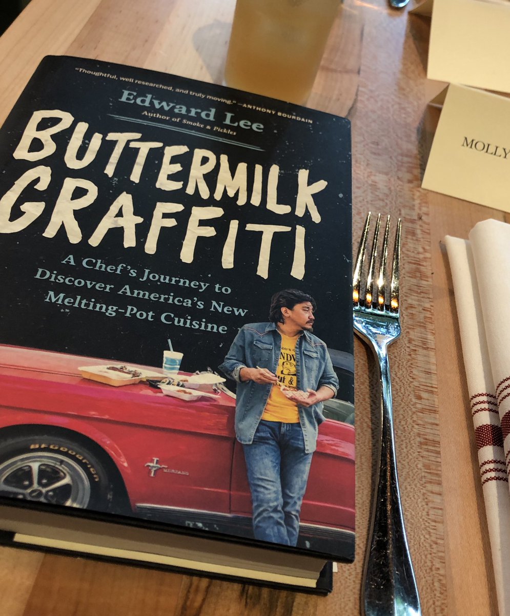 What a fantastic evening - dinner & book signing with Chef Edward Lee. So personable and gracious. I cannot wait to read his book! #buttermilkgraffiti