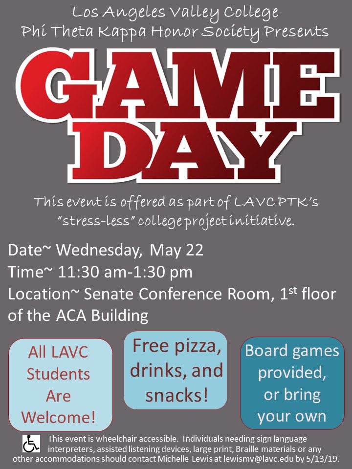 LAVC_PTK's tweet photo. ALL @LAValleyCollege students are welcome! Join us! 

#LAVC #PTK #StressLess #CollegeProject https://t.co/iOAesMxwww