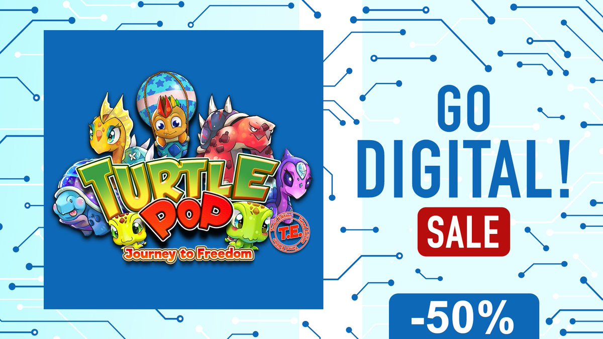 TurtlePopGame's tweet photo. Yippee! Nintendo Europe 'Go Digital' sale is here! TurtlePop: Journey to Freedom is on sale at 50% off from now till 23 May on the Nintendo Europe eShop. Hurry and grab yours now!
https://t.co/W6q5Dt6KWq
#TurtlePop #Nintendo #NintendoSwitch #GoDigital https://t.co/ILeyq5J1oH