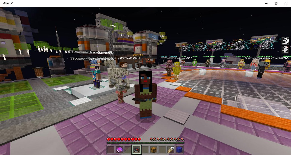 _JaneyLaney's tweet photo. Just hanging in @InPvP showcasing one of the skins I made :) Oh did I mention I do custom @Minecraft skins? Just starting out but SHE IS CUTE 😍 #Minecraft #BlackMinecraft #ServerHype #pvp #Windows10Edition #JaneyLaney https://t.co/hcqlO6kft5