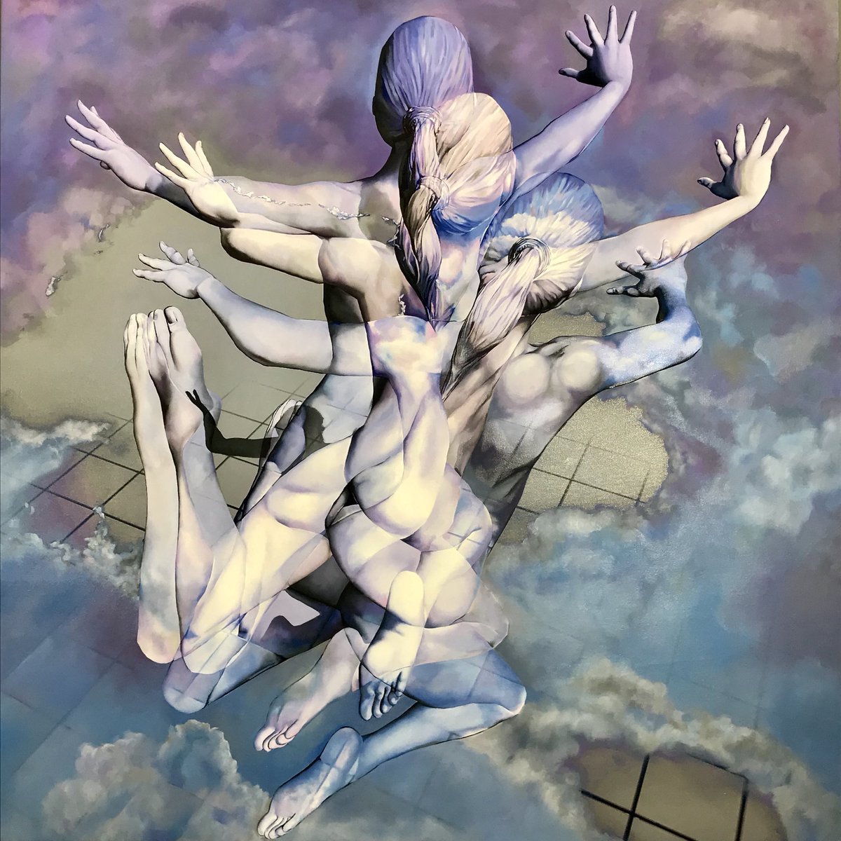 Mau_Visual's tweet photo. Taking in just how close heaven is to the ground. #FlyAway #BraveGirls #painting #GenderEquality #Art  #girlpainter @Michele_Voigt https://t.co/LYePGgMvao