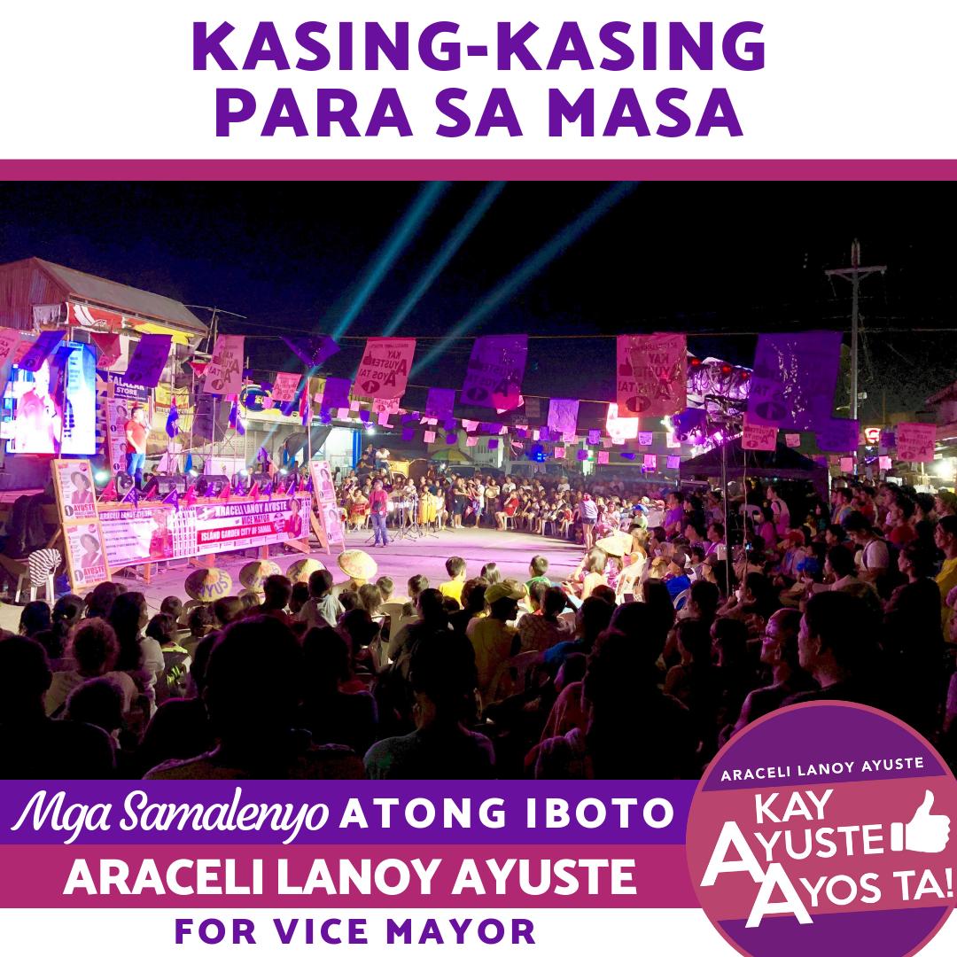 AraceliAyuste's tweet photo. Ako nagahinaot nga tanang Samalenyos muasenso ang panginabuhian ug magkahiusa para mauswagong isla sa Samal. 
#VoteNumber1AraceliLanoyAyuste #KayAyusteAyosTa  #1AraceliLanoyAyuste #VoteAraceliLanoyAyusteForViceMayor #SerbisyongTinudAnay #Samal #IGACOS #Samalenyo #Tourism https://t.co/ZogGSZTBsi