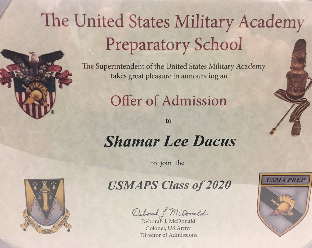 So proud of my Alpha Commander, Shamar Dacus for being accepted into the preparatory school to enter West Point US Military Academy. Great job Shamar.         GO COUGARS WRHS