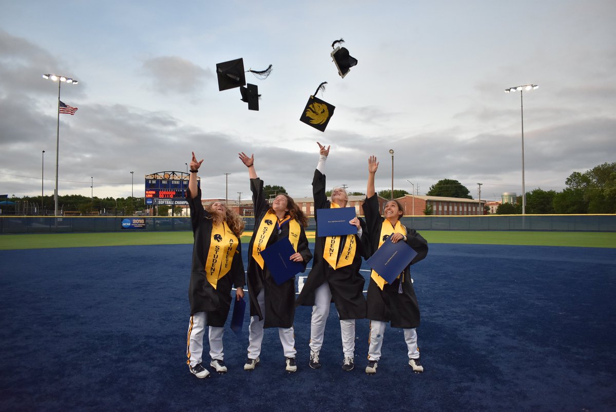 Lion_Softball's tweet photo. Congratulations to four of the newest @tamuc graduates!!! @cierakennedy6 @BriSims31 @KaylaKilcrease @KatieADean3 #BestInClass #NBSD 
@NCAADII @LoneStarConf https://t.co/pZtJgpQkjG