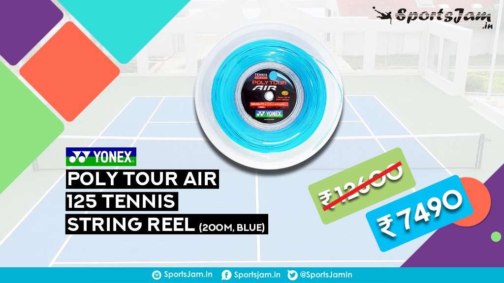 SportsJamIn's tweet image. Yonex Poly Tour Air 125 Tennis String Reel (200M, BLUE)

Order Now - bit.ly/2GYNJsB

@yonex_com #YonexString #TennisStrings #SportsProducts #SportsJamIn #StringReel
