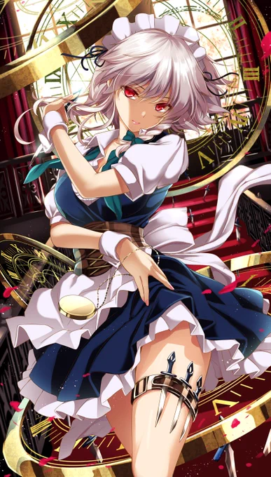 #メイドの日 #かっこいいメイド咲夜さん4枚 